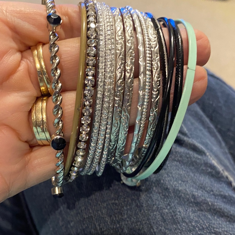 A Lot of 16 Bangles a few different styles